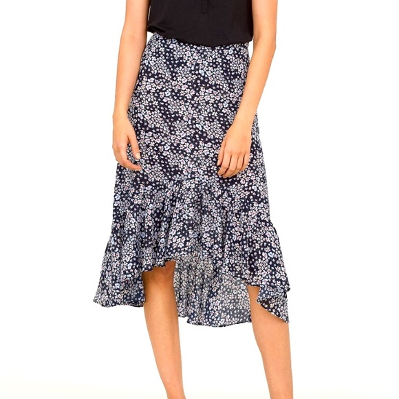 H&M Dresses & Skirts - H&M Floral High Low Midi Skirt